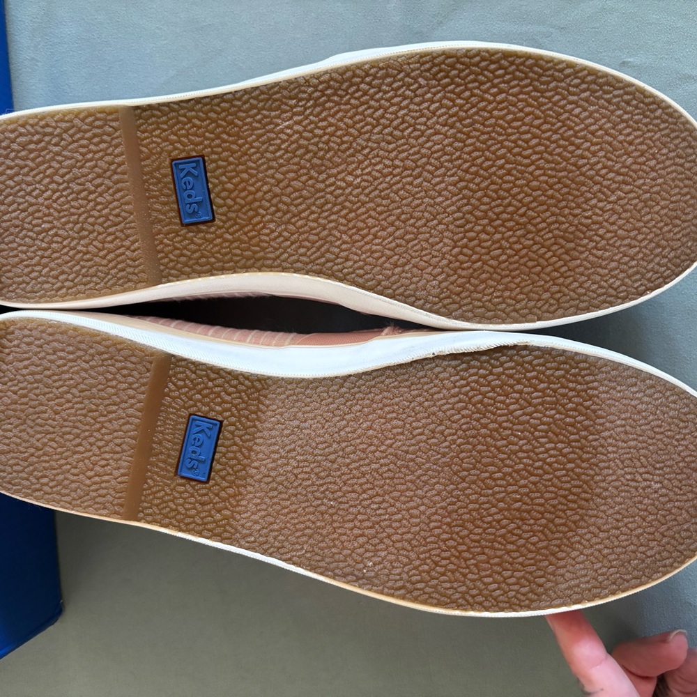 Keds Light Pink Clipper Stripe Slip-On Sneakers - Picture 5 of 6